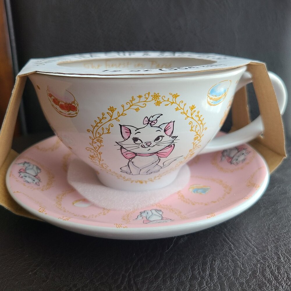Disney Marie the Aristocats kitten teacup & saucer set